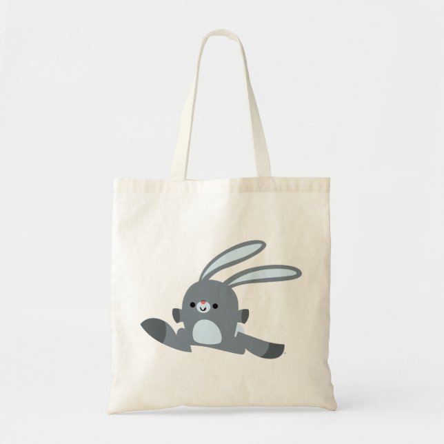 Bolsa Tote Coelho de Cartoon Corante Corajoso (Frente)