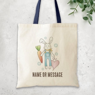 Bolsa Tote Coelho de pelúcia fofo personalizado