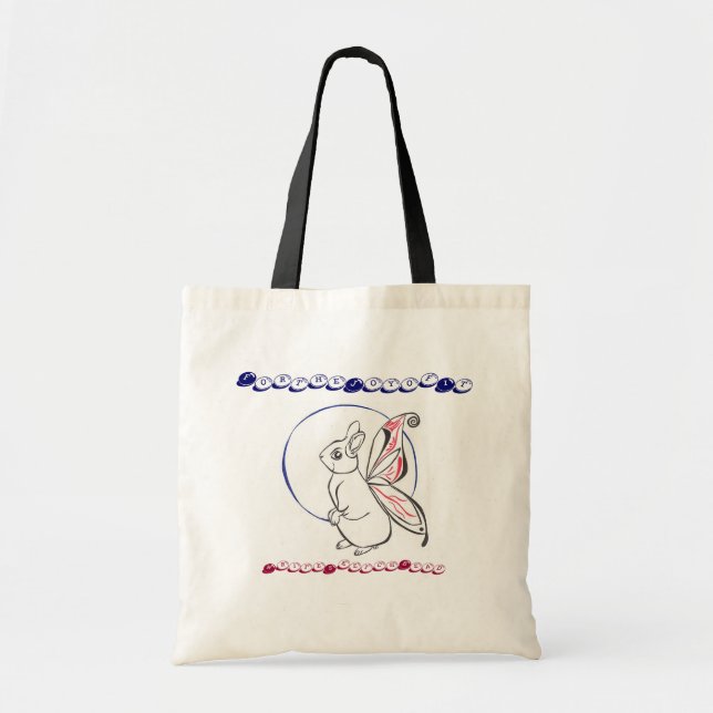 Bolsa Tote Coelho do país das fadas (Frente)