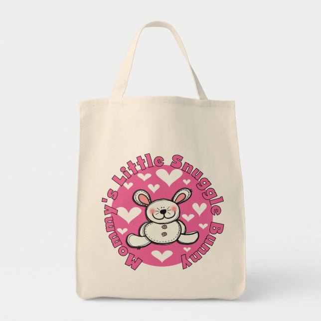 Bolsa Tote Coelho do Snuggle da mamã pouco (Frente)