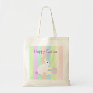 Bolsa Tote Coelho e Ovos da Páscoa Feliz
