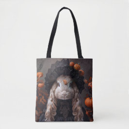 Bolsa Tote Coelho em fantasia negra medieval
