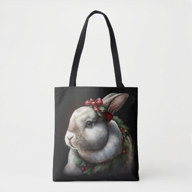 Bolsa Tote Coelho Festivo Doce (Frente)
