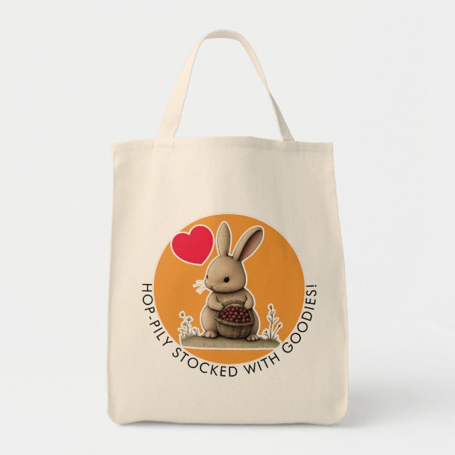 Bolsa Tote Coelho Fofo  (Frente)
