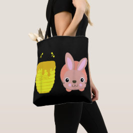 Bolsa Tote Coelho Fofo e Divertido Honey Bunny Amantes de Ani