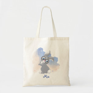 Bolsa Tote Coelho Fofo e Óculos Personalizado