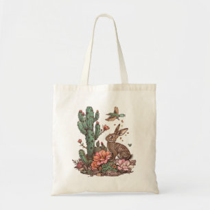 Bolsa Tote Coelho Fofo no Deserto