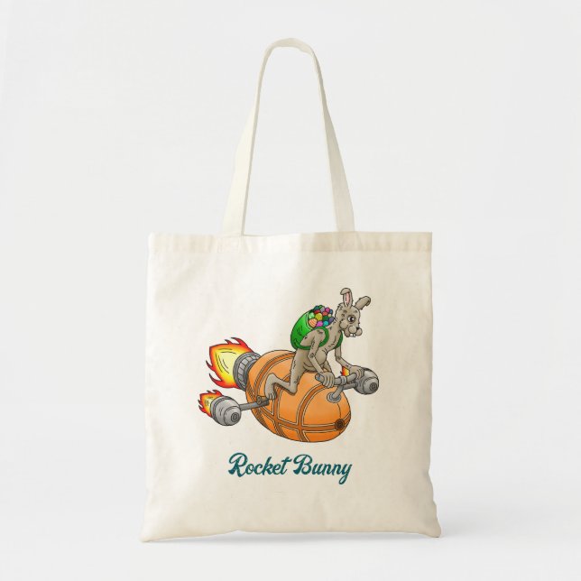 Bolsa Tote Coelho Foguete (Frente)