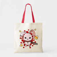 Coelho mau bonito de Kawaii com serra de cadeia