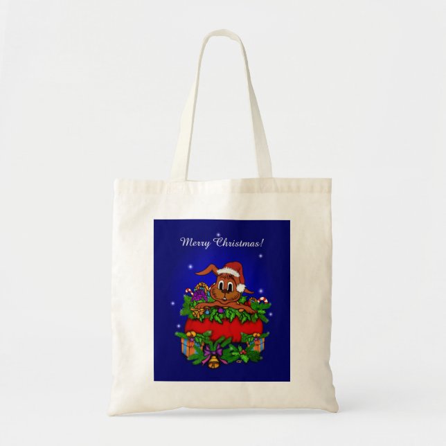 Bolsa Tote Coelho Natal (Frente)