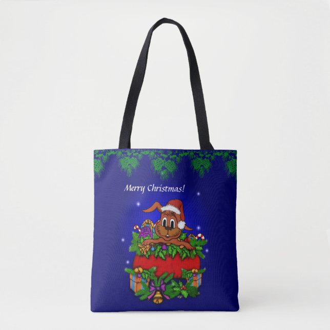 Bolsa Tote Coelho Natal (Frente)