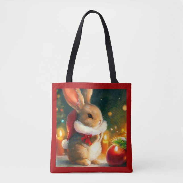 Bolsa Tote Coelho Natal 1 (Frente)