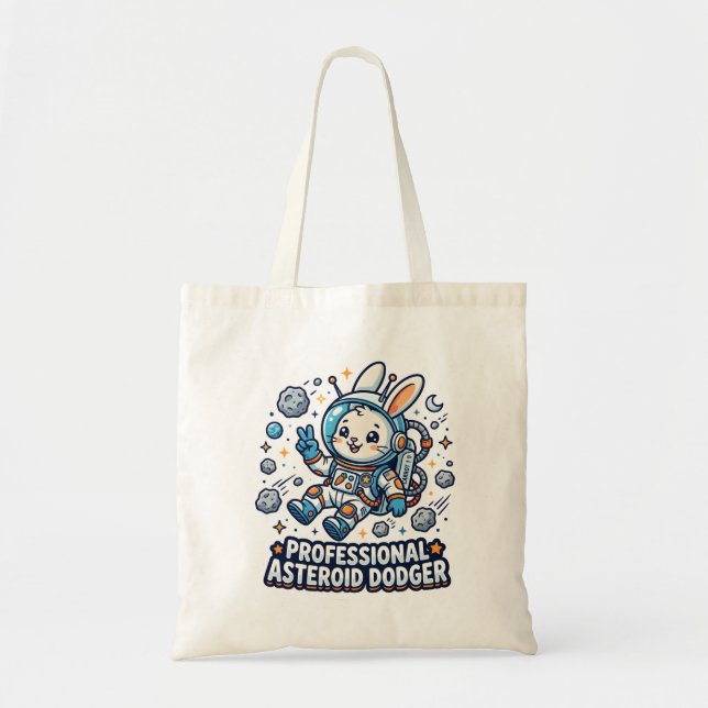 Bolsa Tote Coelho Profissional que Desvia de Asteroides (Frente)