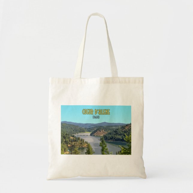 Bolsa Tote Coeur d’Alene Idaho Souvenir (Frente)