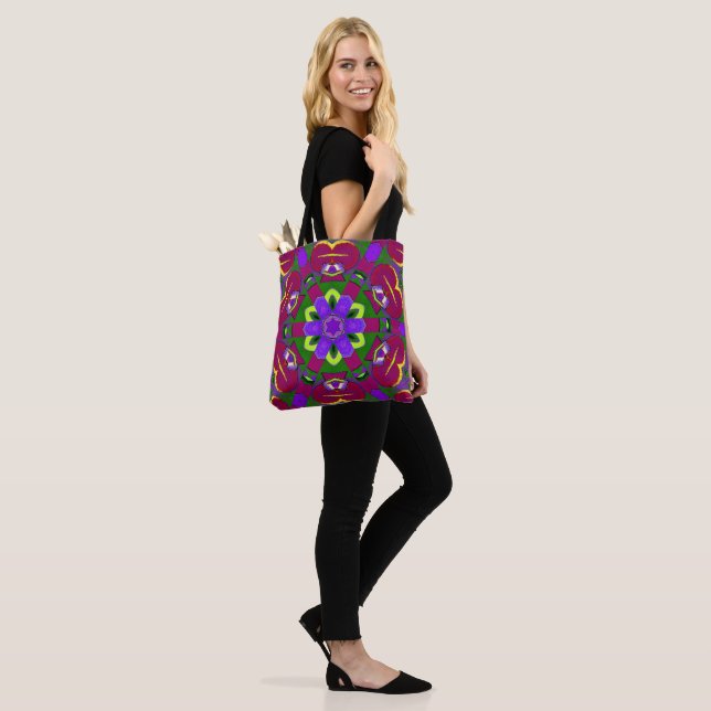 Bolsa Tote Cœurs kaléidoscope - Hearts painting kaleidoscope  (No(a) Modelo)