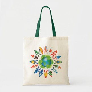 Bolsa Tote Coexista & a paz de mundo vai verde