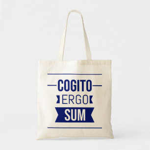 Bolsa Tote Cogito ergo sum - Frase latina