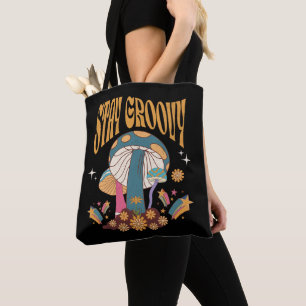 Bolsa Tote Cogumelo Retro Fique Groovy