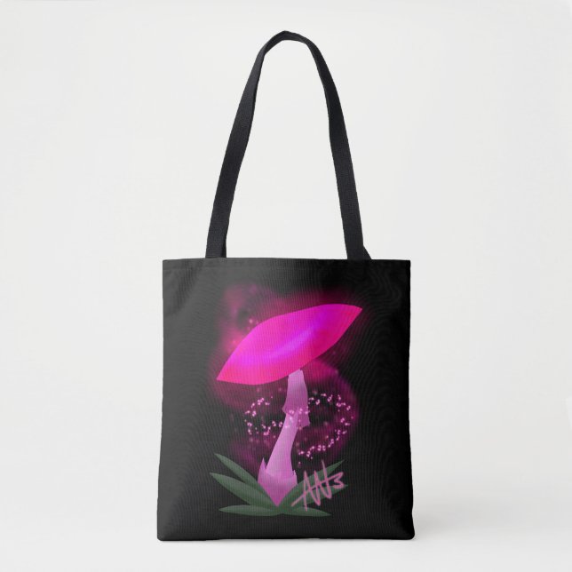 Bolsa Tote Cogumelo Rosa bonito (Frente)