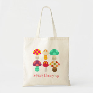 Bolsa Tote Cogumelos coloridos