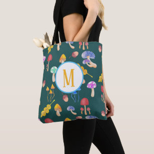 Bolsa Tote Cogumelos Florestais Whimssos Monograma