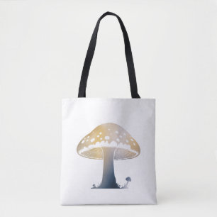 Bolsa Tote Cogumelos Natureza Ambiente Vida Estilo de Silhuet
