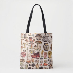 Bolsa Tote Cogumelos Vintage Por Adolphe Millot