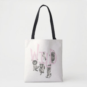 Bolsa Tote COISAS Coisas Selvagens e Max - Rosa