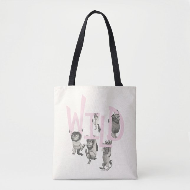 Bolsa Tote COISAS | Coisas Selvagens e Max - Rosa (Frente)