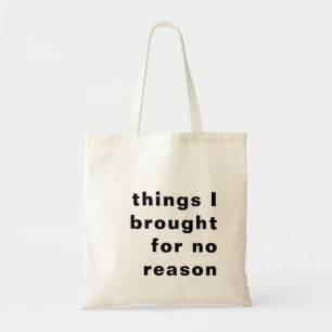 Bolsa Tote Coisas de que Não Preciso Design Minimalista Diver