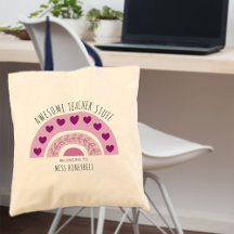 Coisas Incríveis de Professor Boho Arco-íris Perso