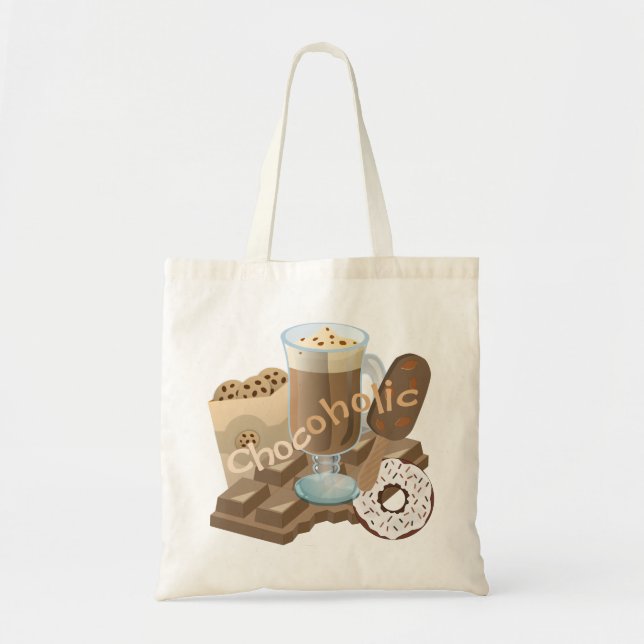 Bolsa Tote Colagem de Chocolates (Frente)