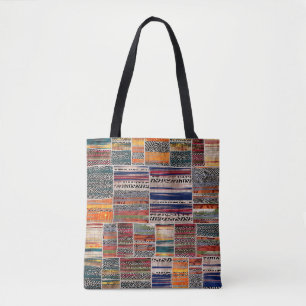 Bolsa Tote Colagem de colagem de colagem sem falhas impressã