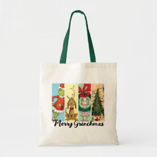 Bolsa Tote Colagem de Férias Feliz Grinchmas