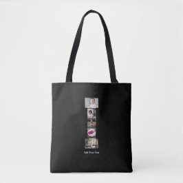 Bolsa Tote Colagem de Fotografias com design Carta I