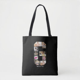 Bolsa Tote Colagem de Fotografias com design Letra G