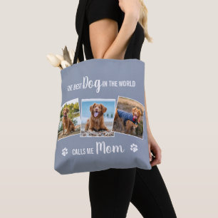 Bolsa Tote Colagem de Fotografias de Cinzas da Mãe de Cachor