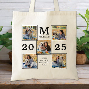 Bolsa Tote Colagem de Fotografias do formando Monograma Keeps