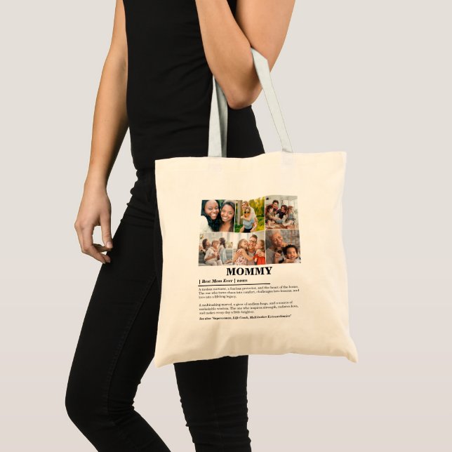 Bolsa Tote Colagem de Fotografias Personalizada Definição 6 d (Frente (produto))