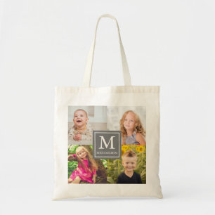 Bolsa Tote Colagem de Fotos da Família