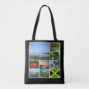 Bolsa Tote Colagem de Fotos da Jamaica