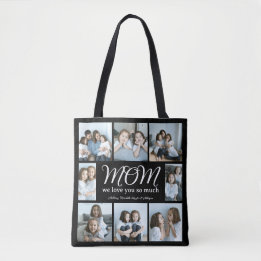 Bolsa Tote Colagem de Fotos da Mãe de Roteiro Moderno Nós Te 