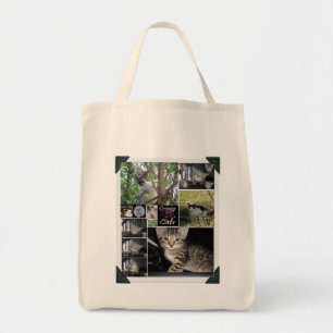 Bolsa Tote Colagem De Fotos De Gatos E Gatinhos,