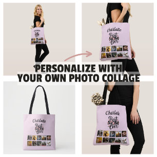 Bolsa Tote Colagem de Fotos do Dia das Mães Melhor Mãe Presen