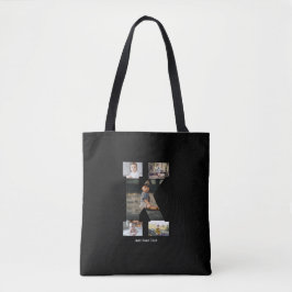 Bolsa Tote Colagem de Fotos em Preto e Branco K