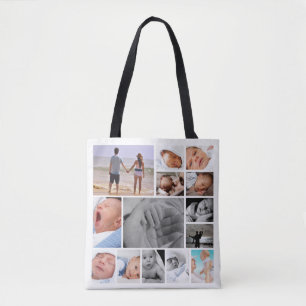Bolsa Tote Colagem de Fotos Exclusiva Personalizada