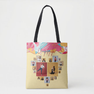Bolsa Tote Colagem de Fotos Femininas Personalizadas e Sem De
