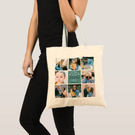 Bolsa Tote Colagem de Fotos 'Mamãe & Eu' 1º Dia das Mães