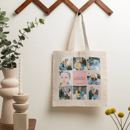 Bolsa Tote Colagem de Fotos 'Mamãe & Eu' 1º Dia das Mães