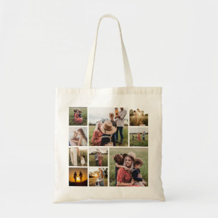 Bolsa Tote Colagem de Fotos Personalizada da Família